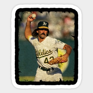 Dennis Eckersley in Oakland Athletics Sticker